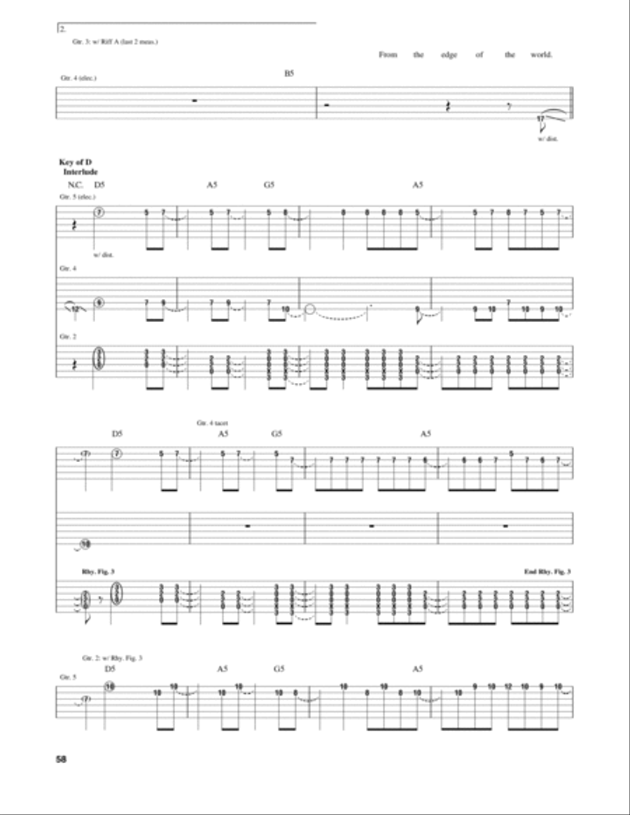 Forever Now Electric Guitar scores gallery preview page 4