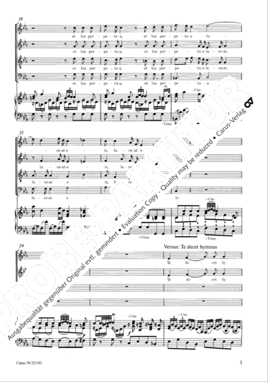 Requiem in C minor 4-Part scores gallery preview page 10