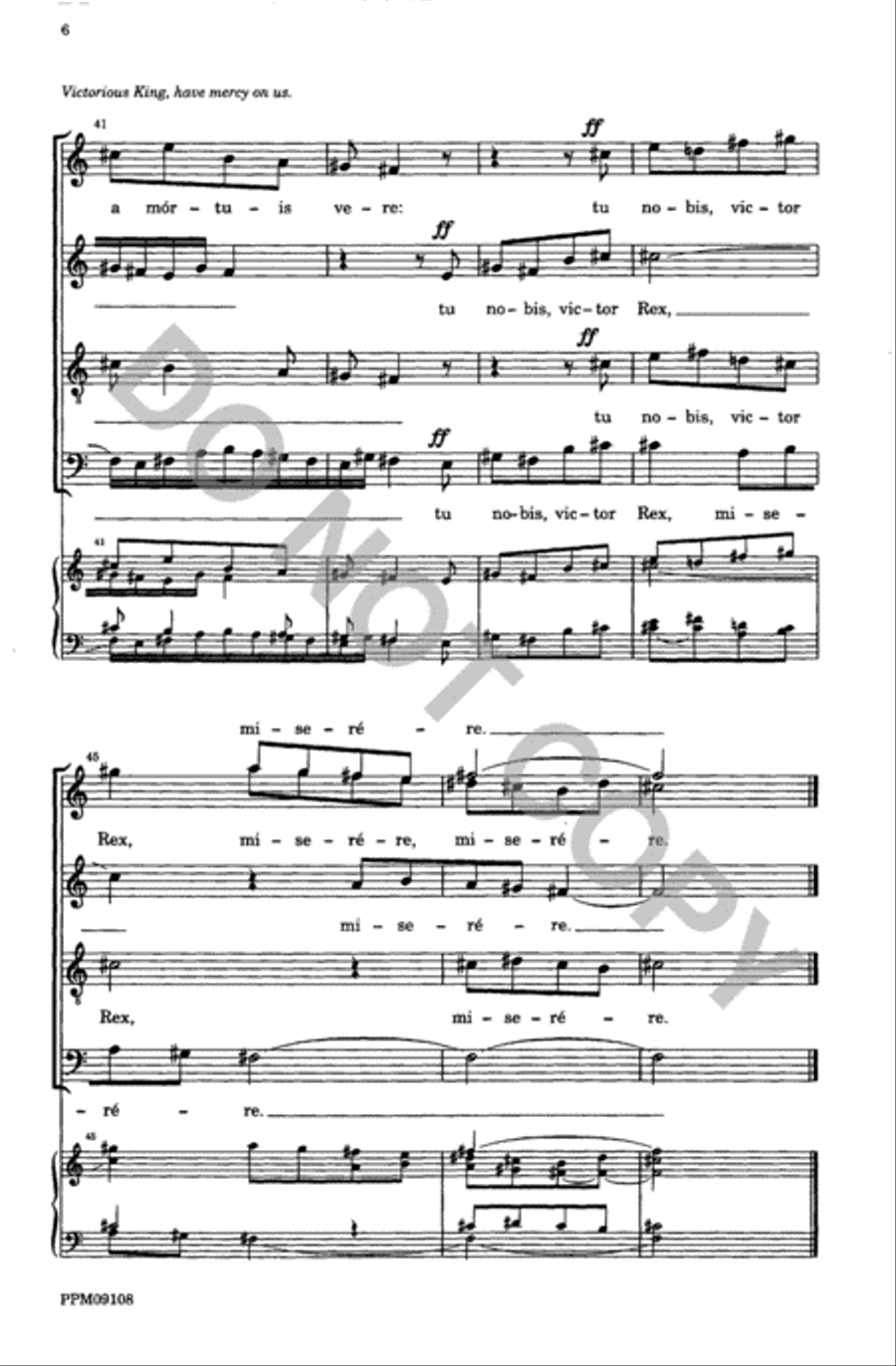 Four Motets from 'Resurrexi' 4-Part scores gallery preview page 7