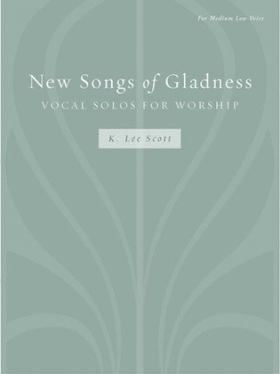 Book cover for New Songs of Gladness: Vocal Solo for Worship