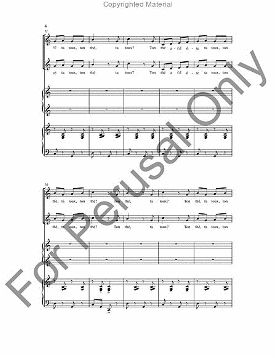 Ton Thé (Choral Score) SA scores gallery preview page 3