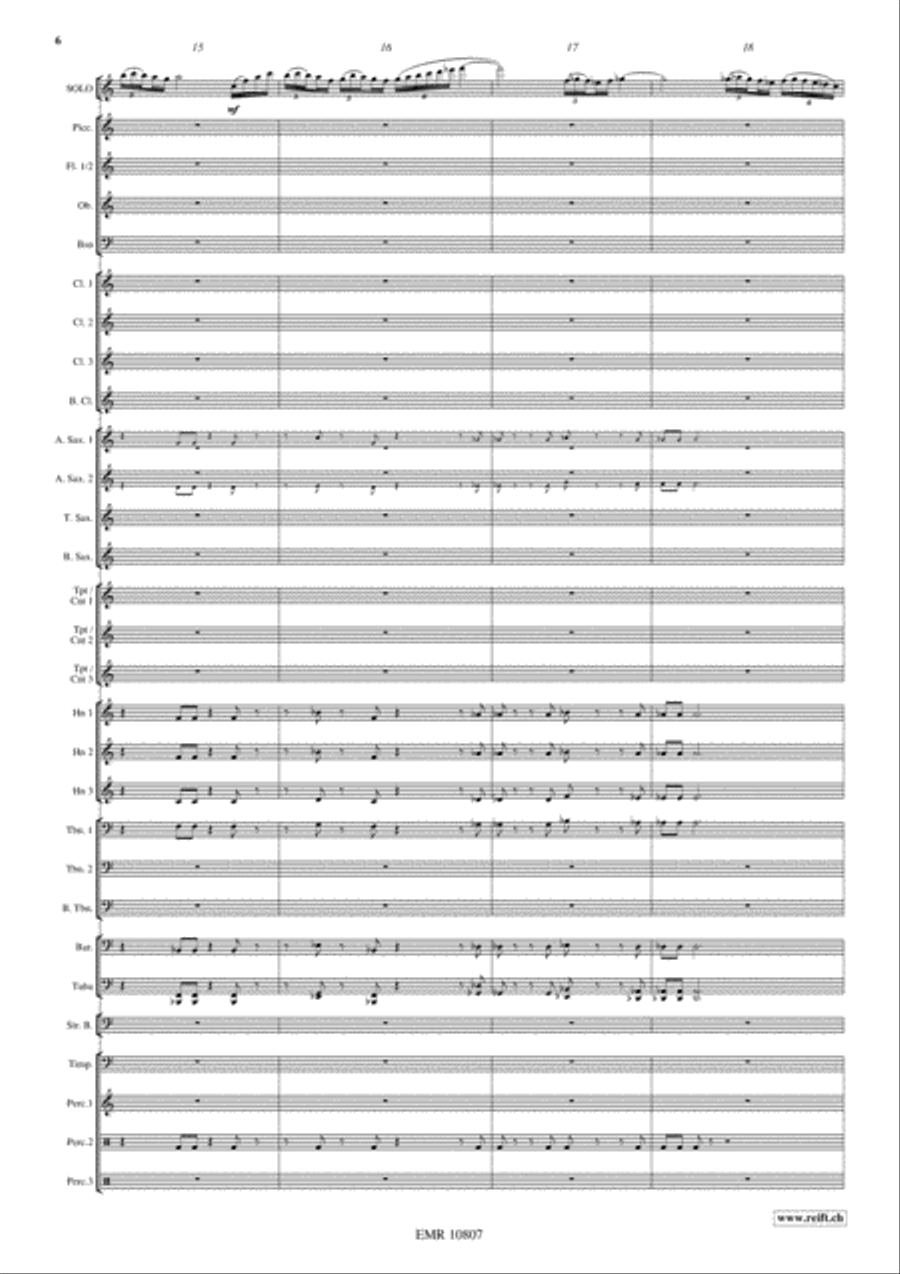 Saltatio Diabolica Saltatio Diabolica Concert Band scores gallery preview page 7