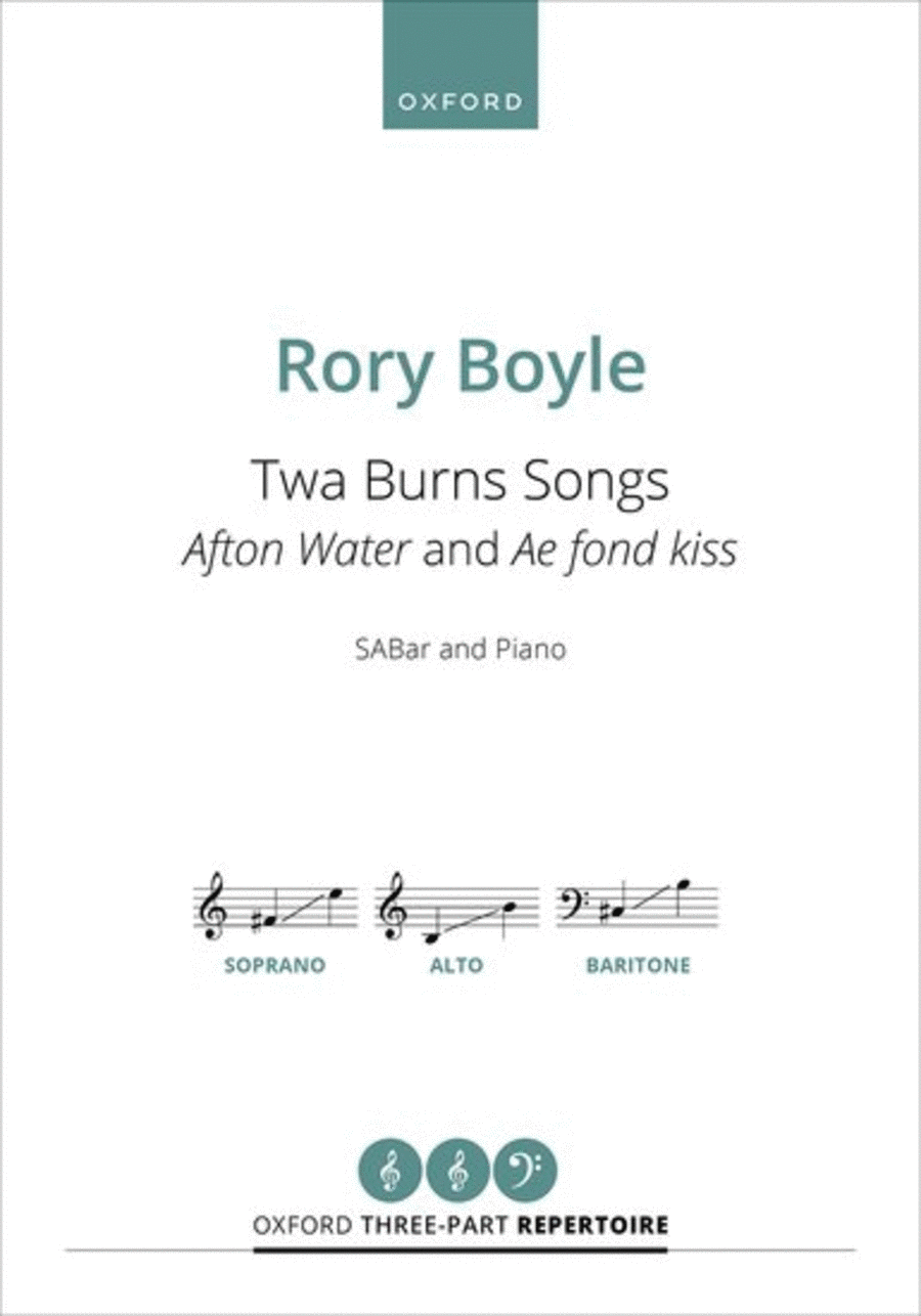 Twa Burns Songs 3-Part scores gallery preview page 1