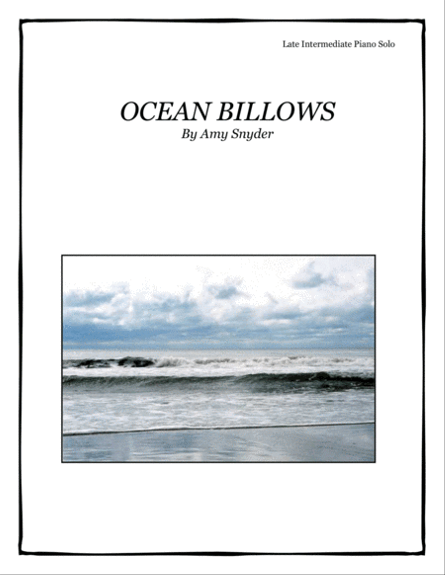Ocean Billows, piano solo Piano Solo scores gallery preview page 1