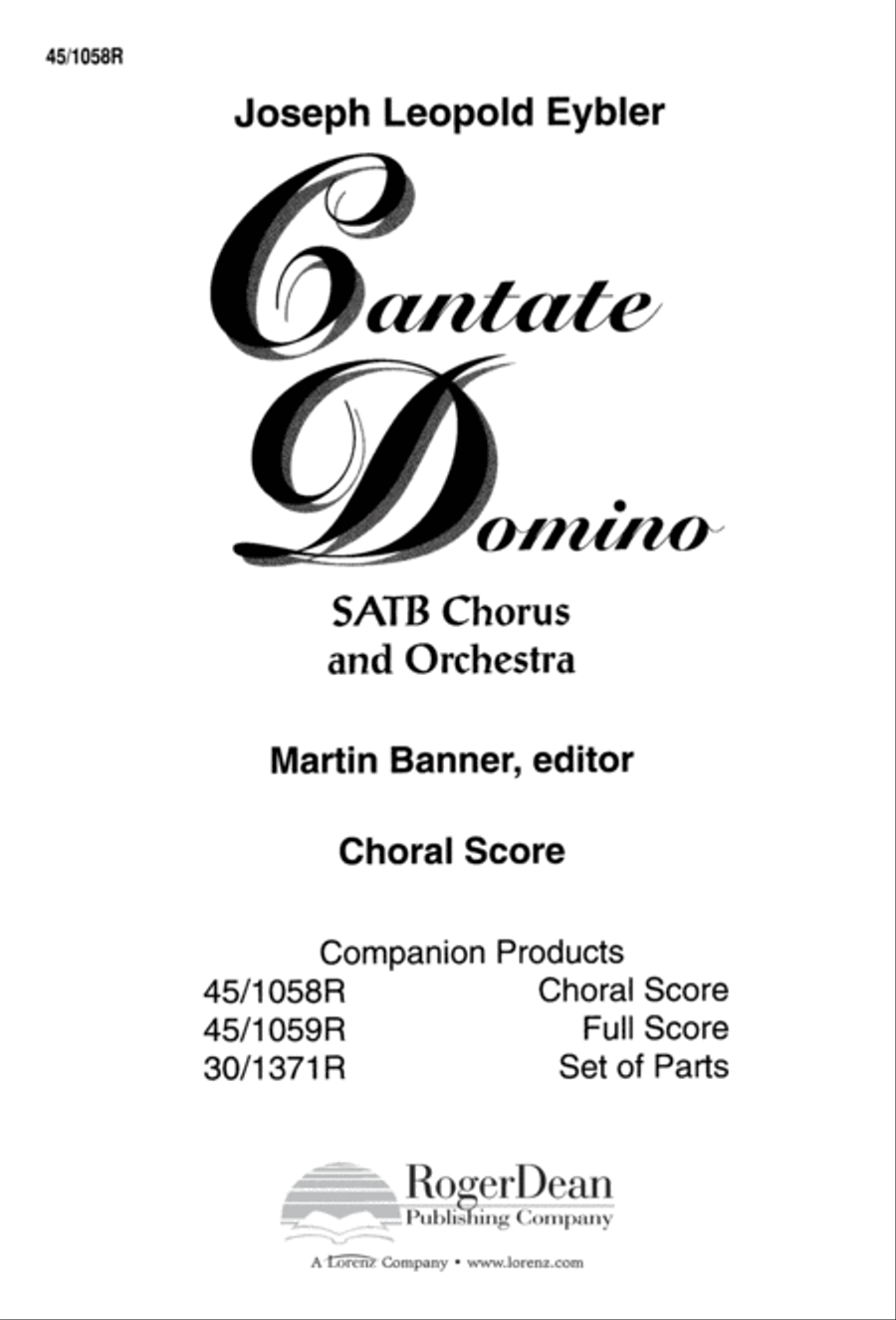 Cantate Domino 4-Part scores gallery preview page 3