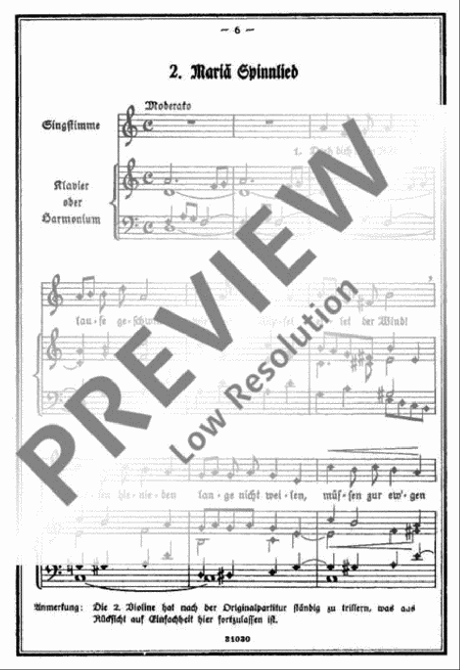 4 Gesänge Voice Solo scores gallery preview page 7