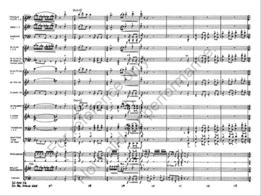 Symphonic Variations on Amazing Grace Concert Band scores gallery preview page 17