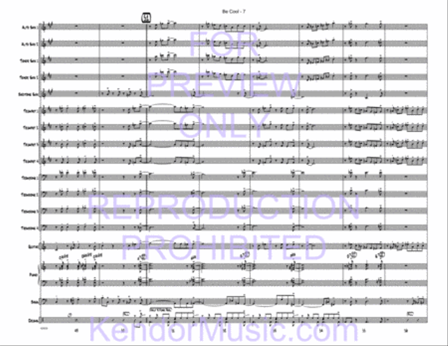Be Cool Be Cool Jazz Ensemble scores gallery preview page 9
