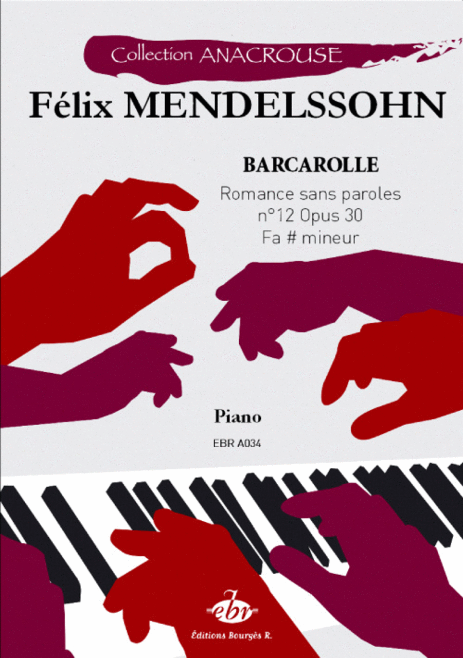 Barcarolle n°12 Opus 30 (Collection Anacrouse)