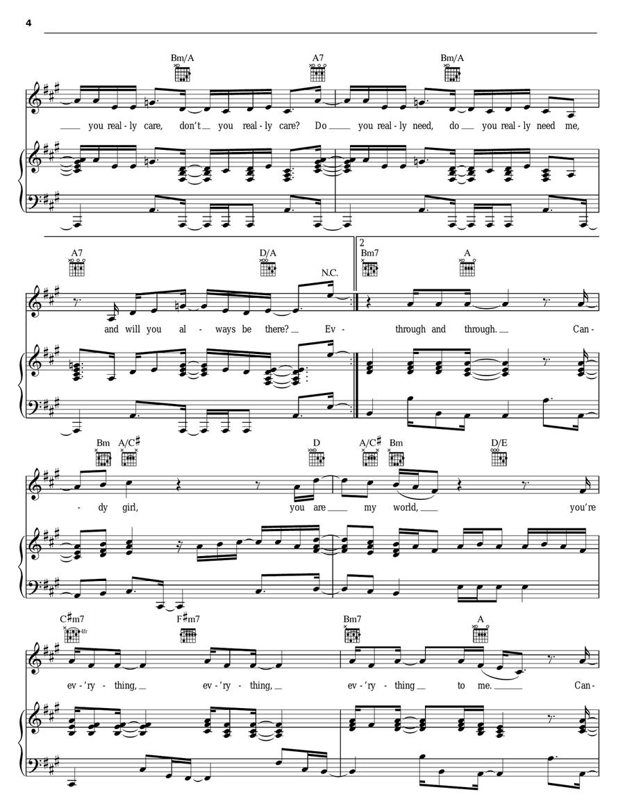 Candy Girl Piano, Vocal, Guitar scores gallery preview page 4