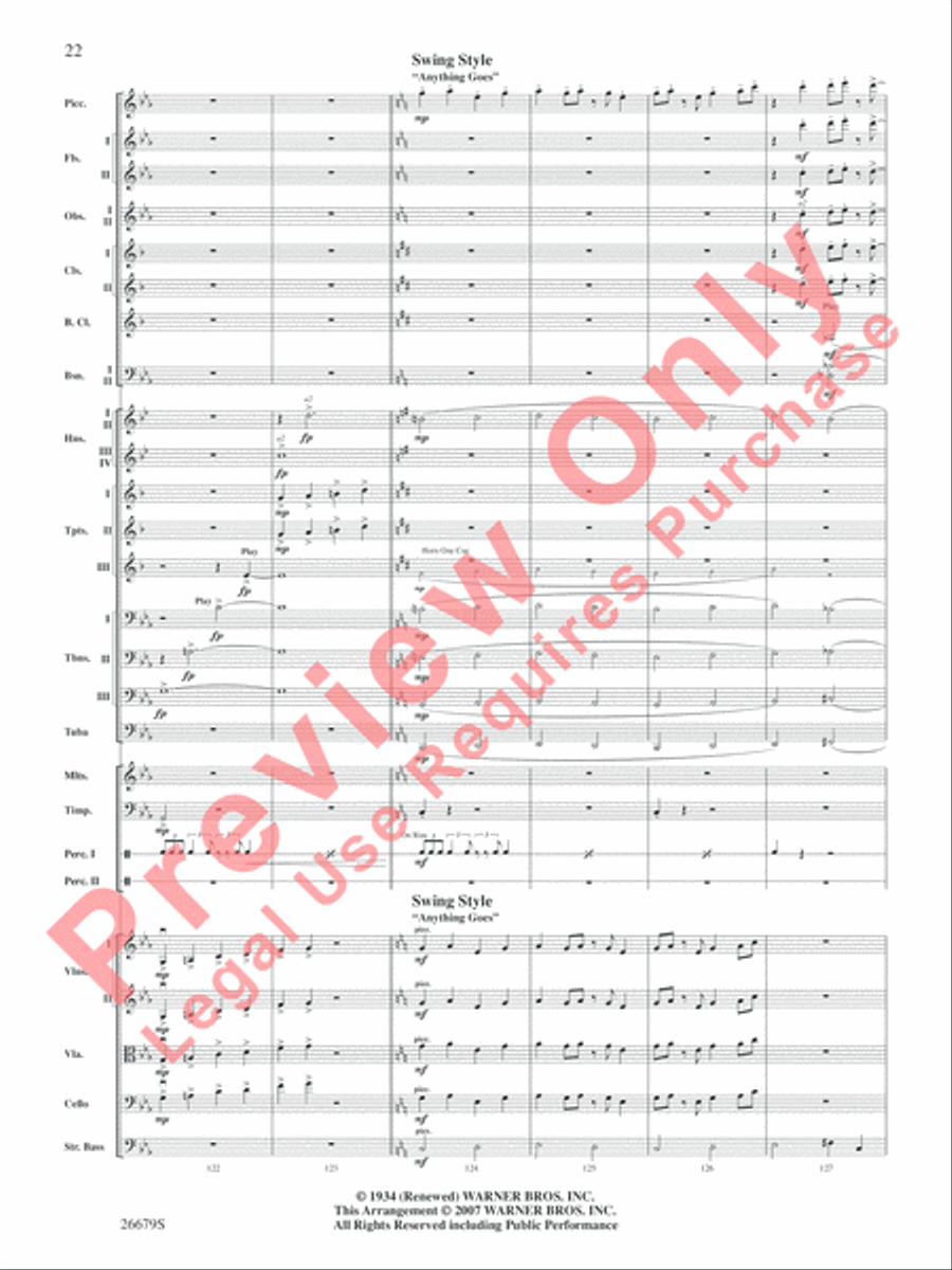 Cole Porter Salute Cole Porter Salute Full Orchestra scores gallery preview page 23