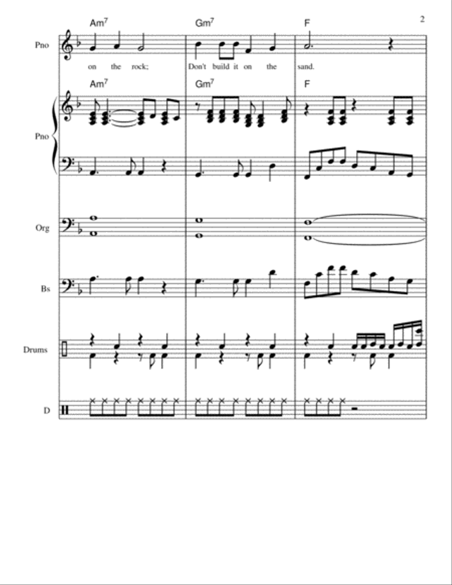 Build Your House (On The Rock) Small Ensemble scores gallery preview page 2