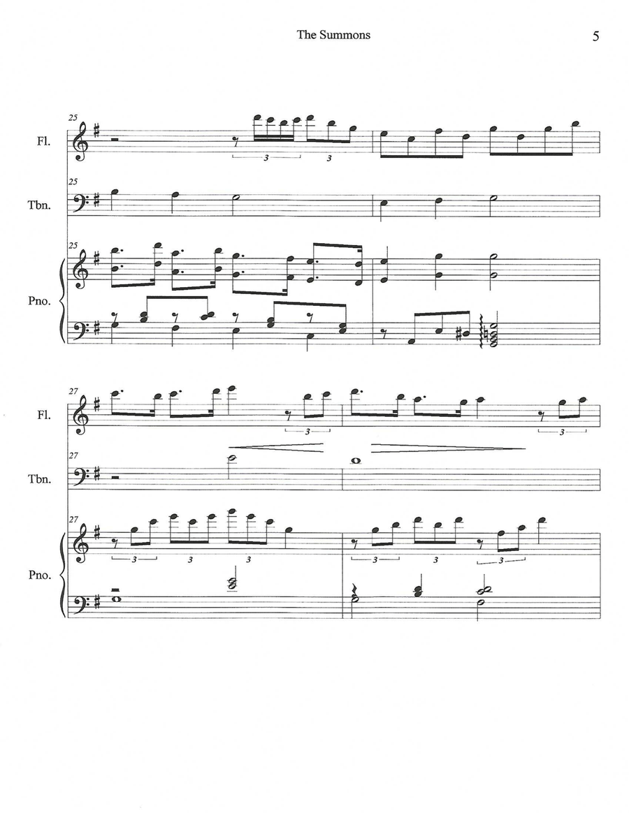 The Summons The Summons Flute scores gallery preview page 5