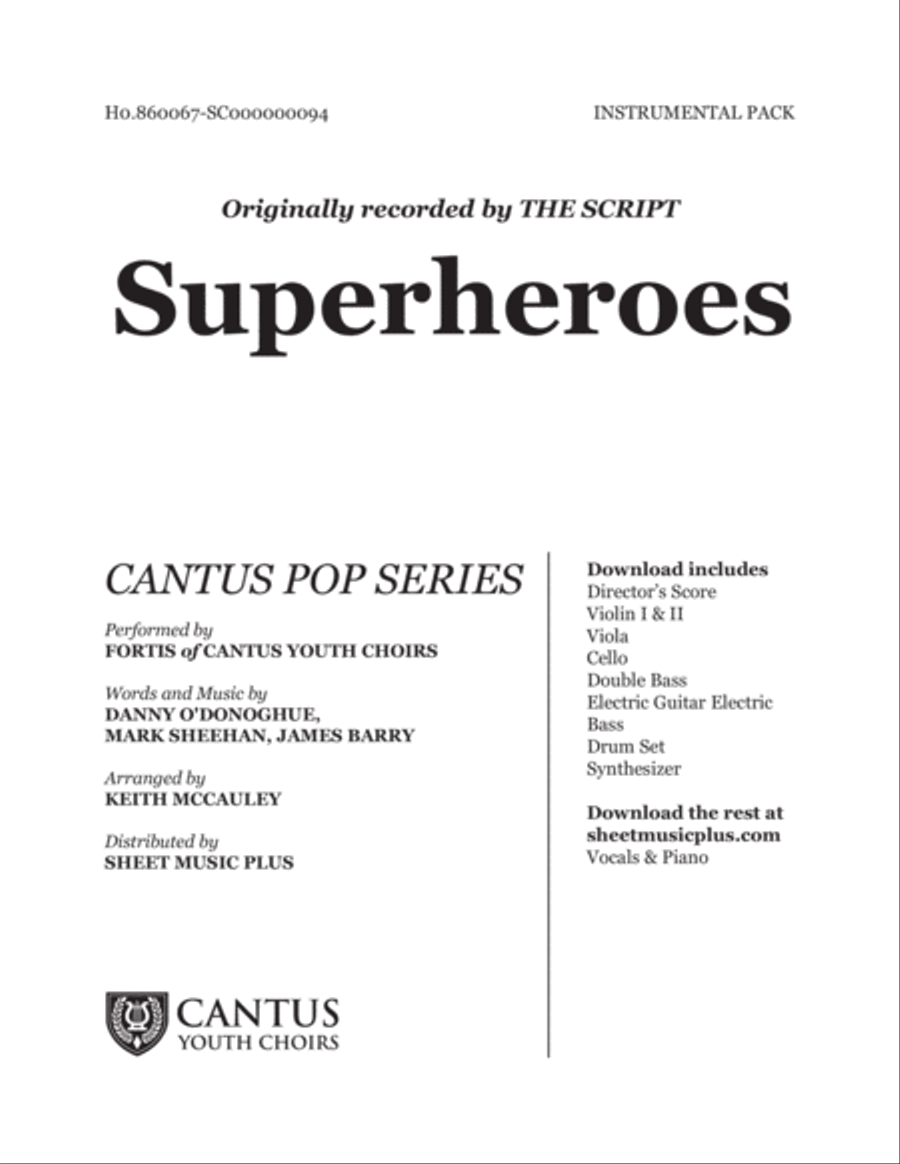 Superheroes Large Ensemble scores gallery preview page 1