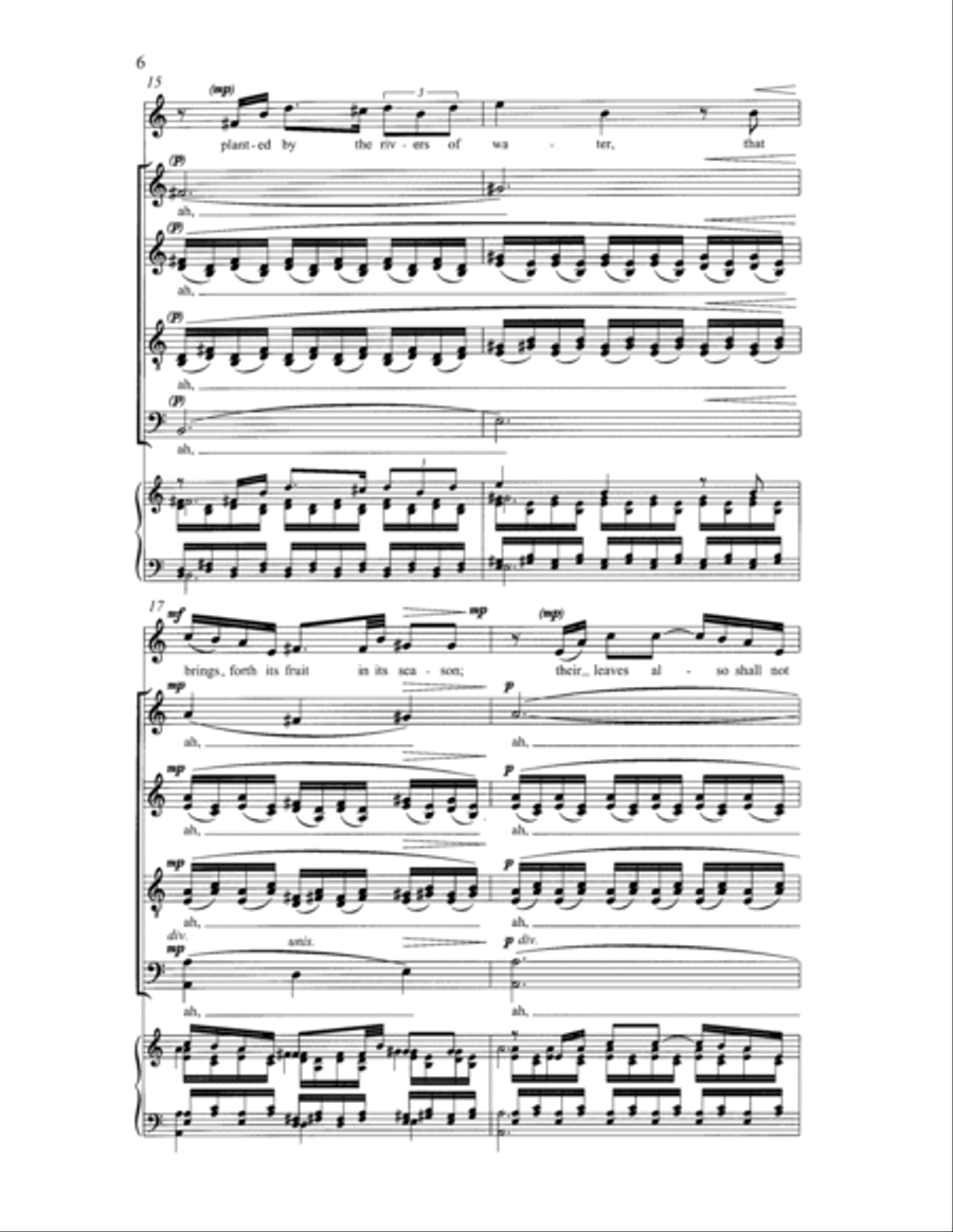 Psalm 1 4-Part scores gallery preview page 4