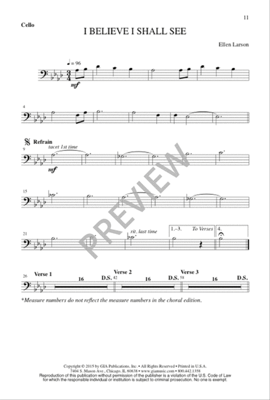 I Believe I Shall See SA scores gallery preview page 12
