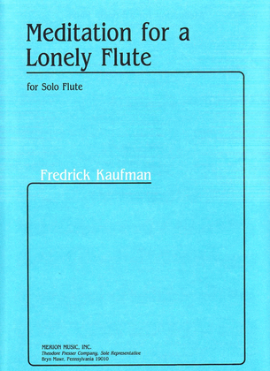 Book cover for Meditation For A Lonely Flute