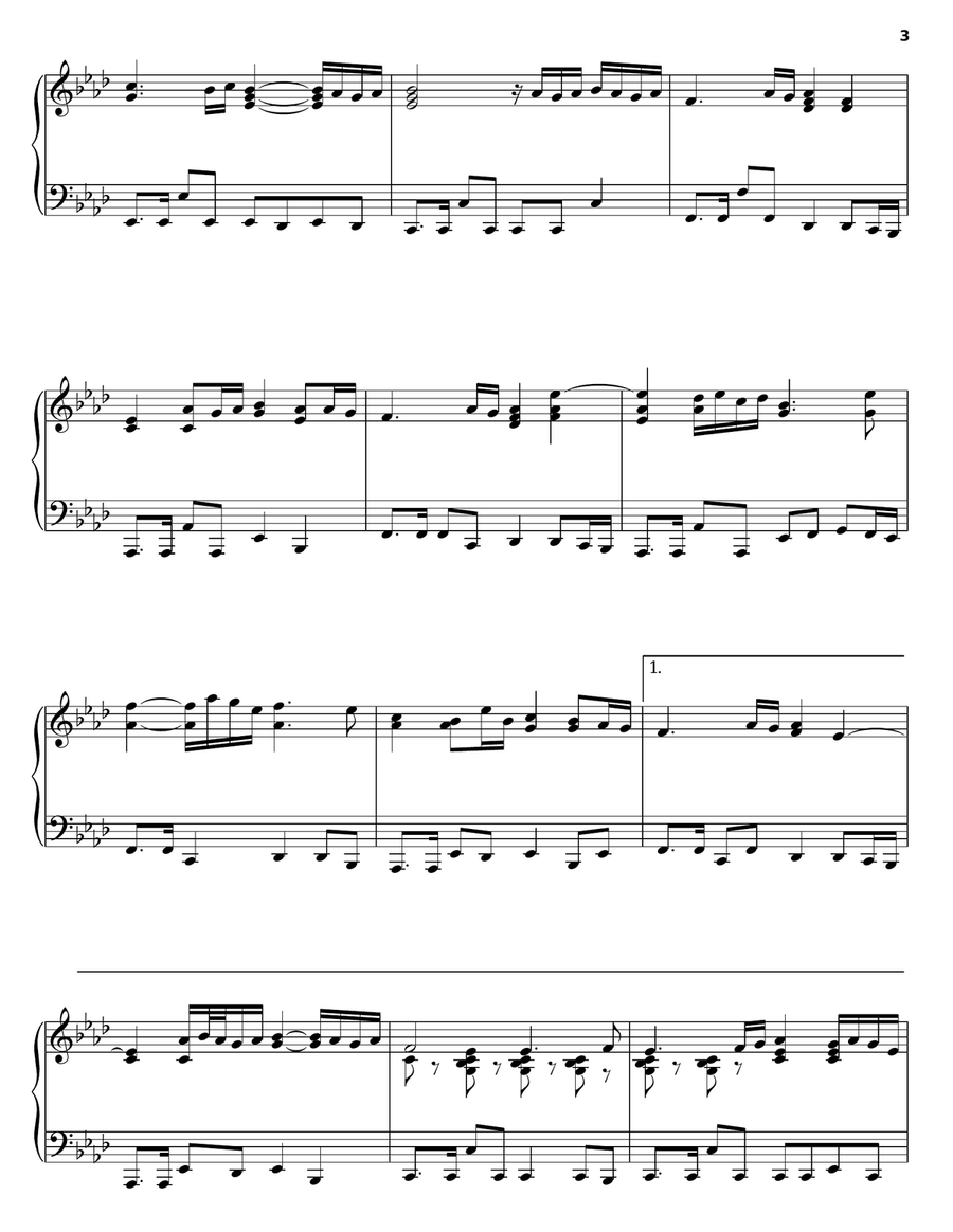 Playing By Heart Piano Solo scores gallery preview page 3