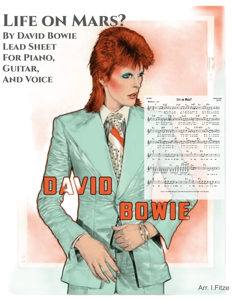 Life On Mars Piano scores gallery preview page 1