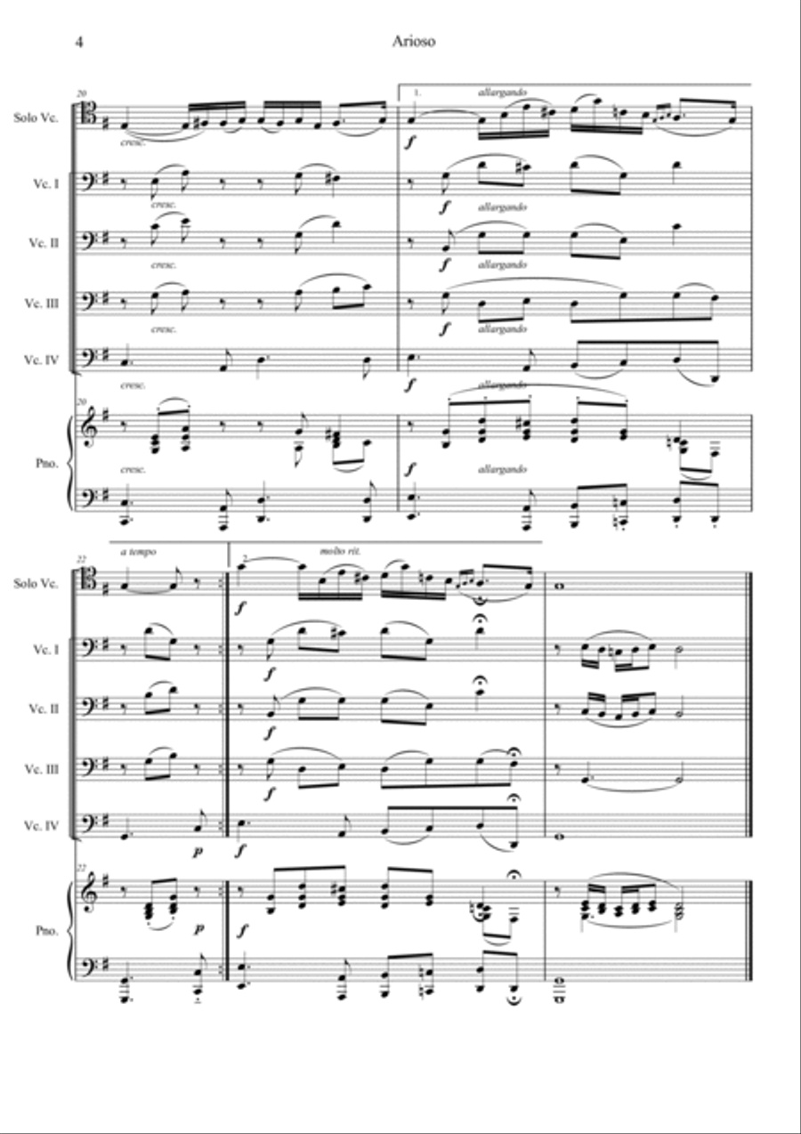 Arioso from Cantata BWV 156 (Adagio) Piano scores gallery preview page 4
