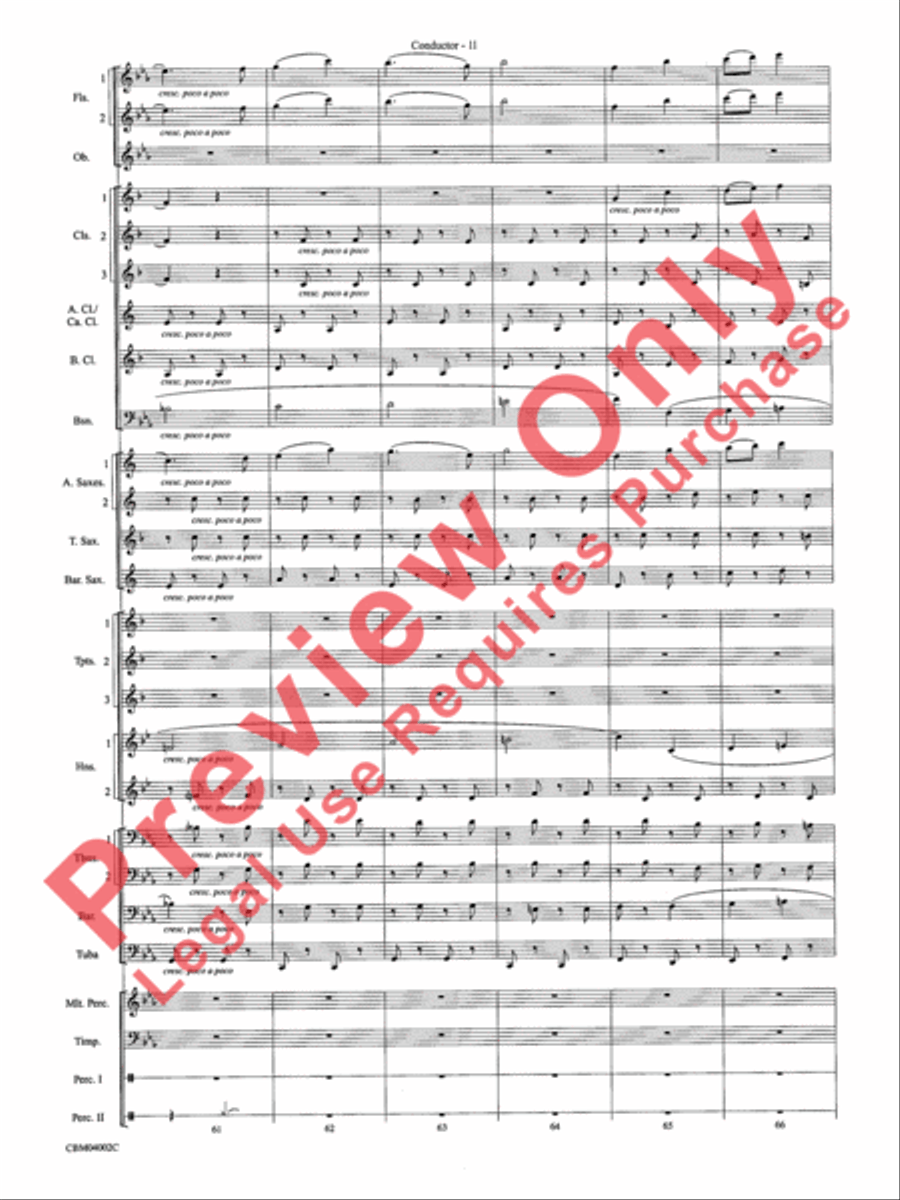The Dam Busters Concert March Concert Band scores gallery preview page 14