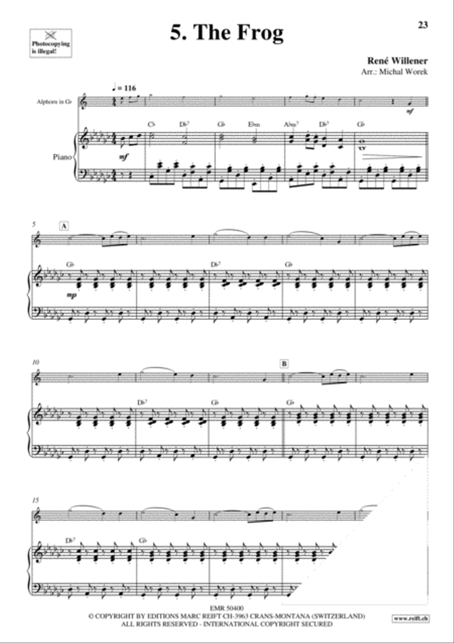 20 Alphorn Solos Volume 2 Piano Accompaniment scores gallery preview page 7