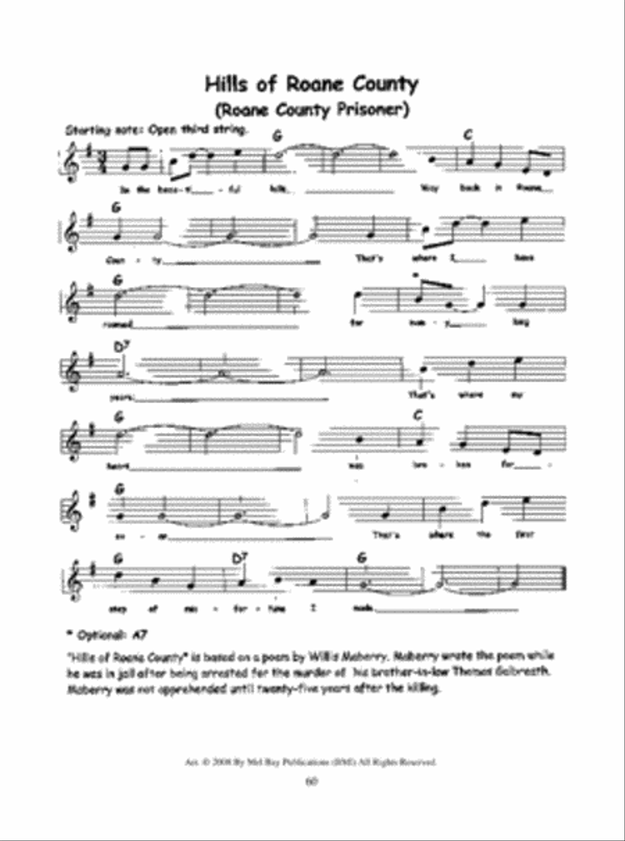 101 Three-Chord Country & Bluegrass Songs 5-String Banjo scores gallery preview page 4