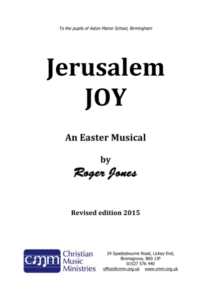 Jerusalem Joy - a Roger Jones musical