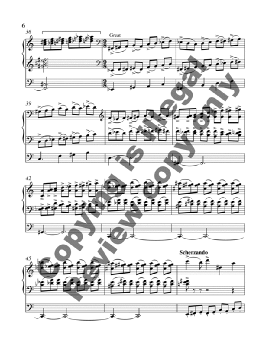 Triptych for Organ and Orchestra: Angelus Organ Solo scores gallery preview page 11