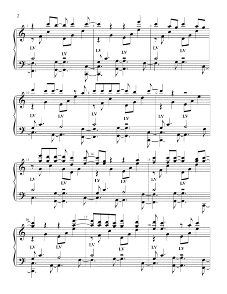 Walking In Memphis Handbell Choir scores gallery preview page 2