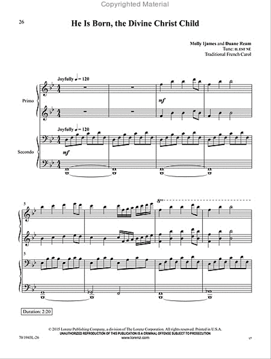 News of Great Joy! News of Great Joy! Piano Duet scores gallery preview page 15