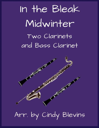 Book cover for In the Bleak Midwinter, for Two Clarinets and Bass Clarinet