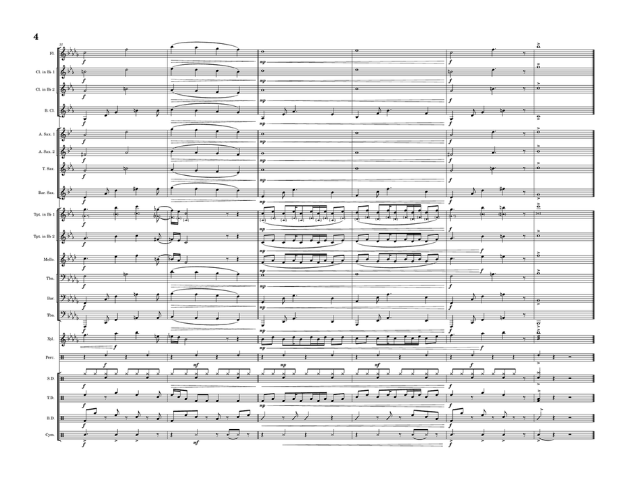 Peaches Marching Band scores gallery preview page 4