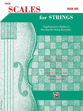 Book cover for Scales for Strings, Book 1
