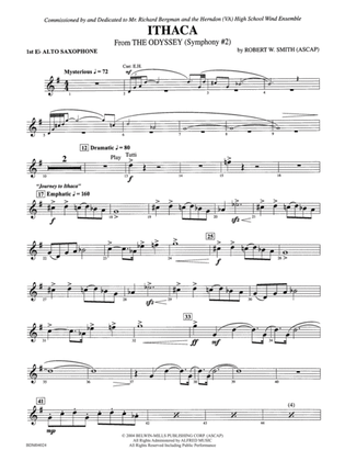 Ithaca (from The Odyssey (Symphony No. 2)): E-flat Alto Saxophone