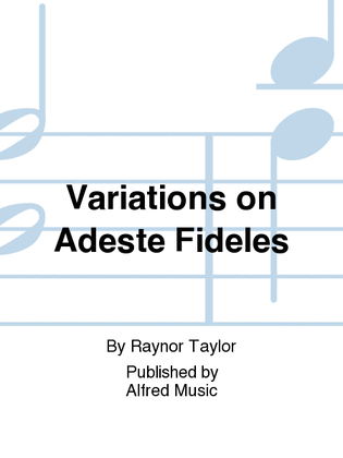 Book cover for Variations on Adeste Fideles