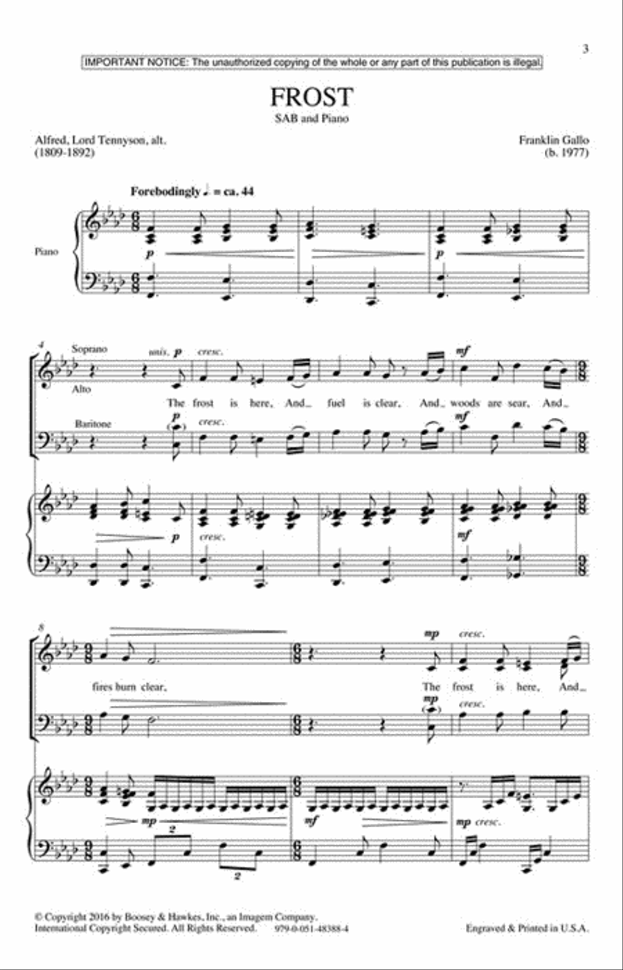 Frost Frost 3-Part scores gallery preview page 2