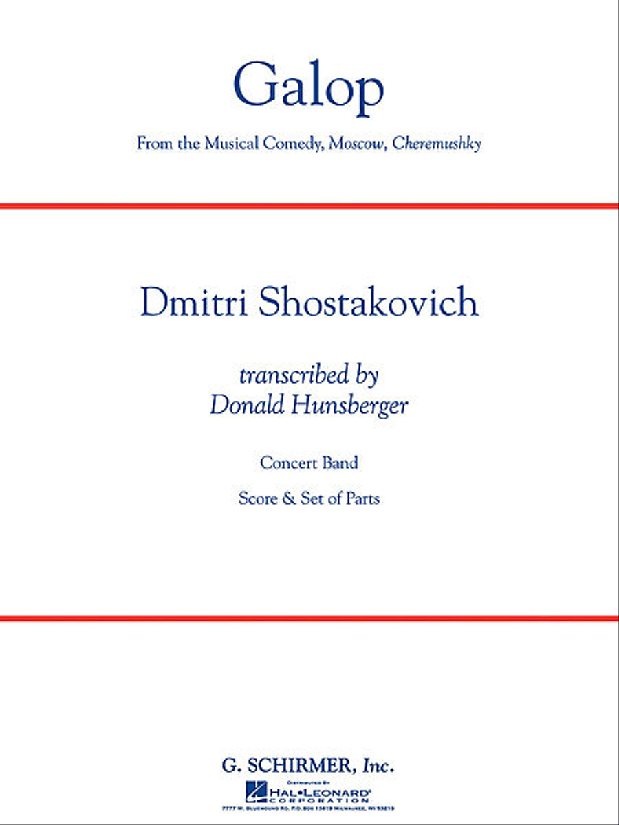 Galop (from the musical comedy Moscow, Cheremushky) Concert Band scores gallery preview page 1