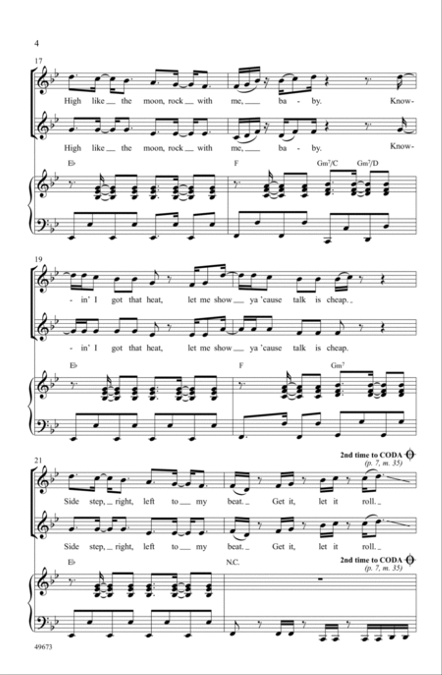 Butter Butter Choir scores gallery preview page 3