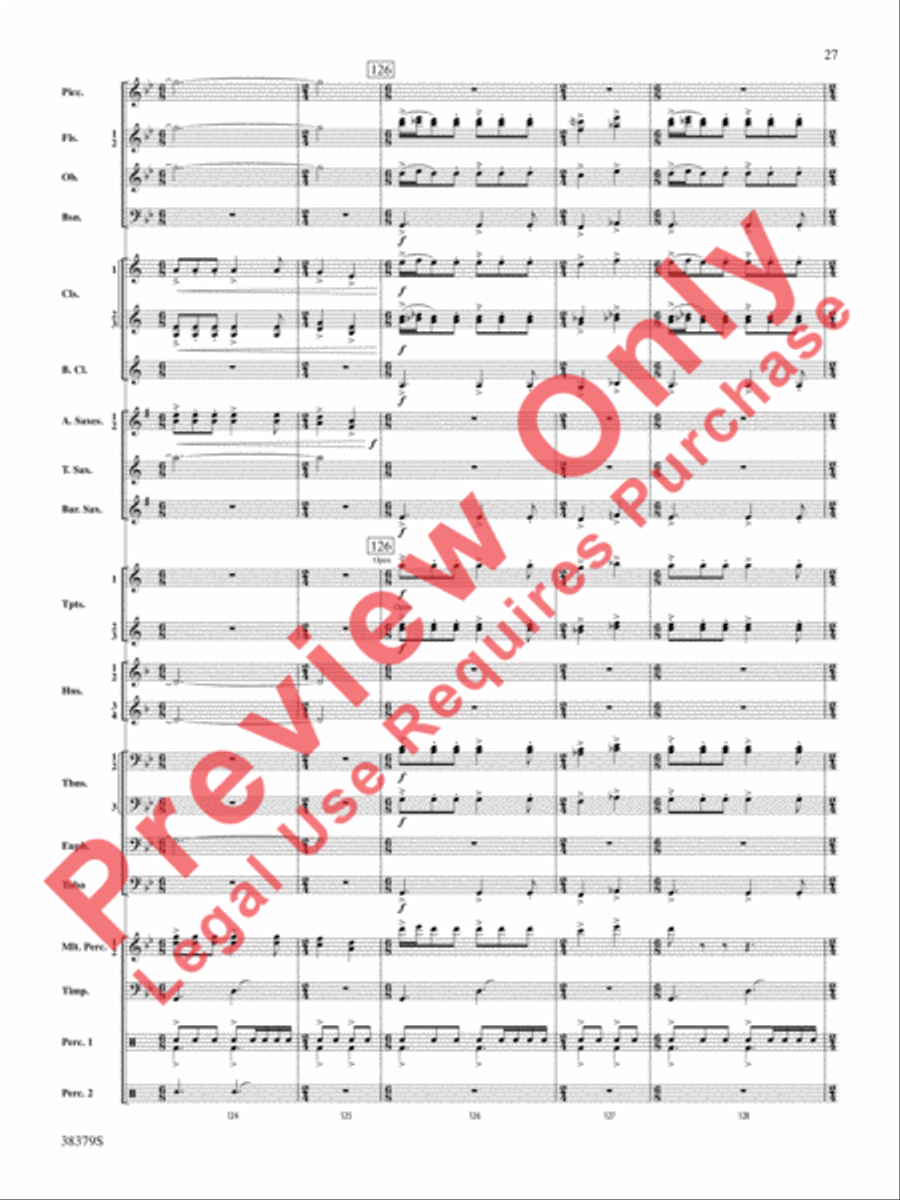 Vision Quest Concert Band scores gallery preview page 28