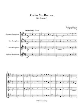 Cailin Mo Ruinsa (Sax Quartet)