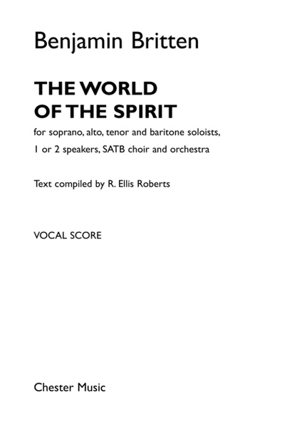 The World Of The Spirit  Sheet Music