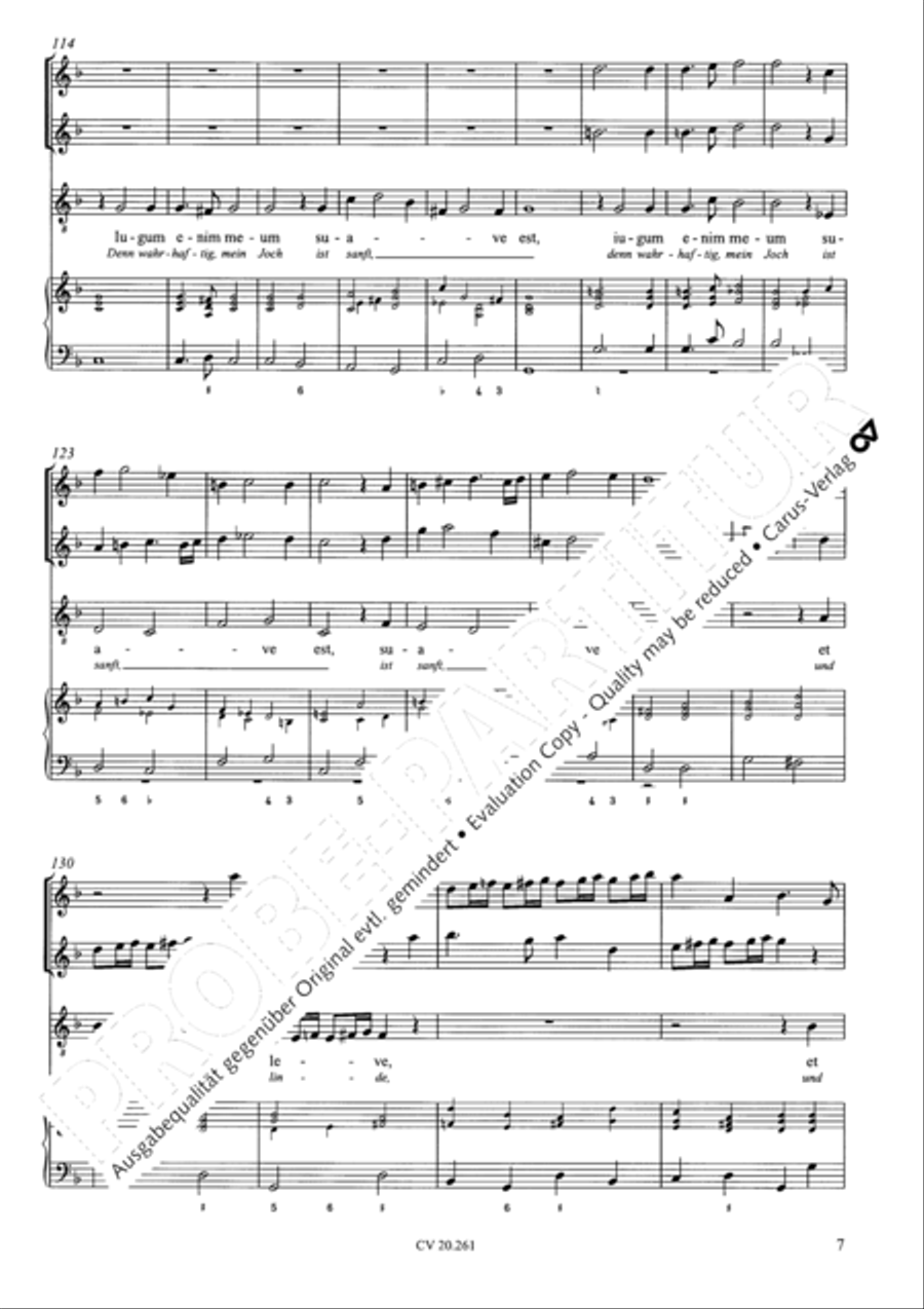 Venite ad me (Kommt alle zu mir) Tenor Voice scores gallery preview page 8