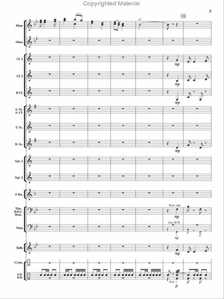 Heroes On Parade Concert Band scores gallery preview page 4