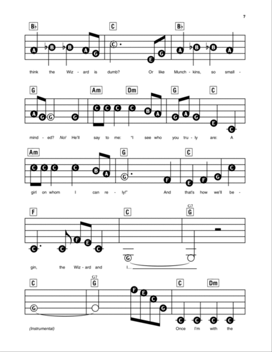 The Wizard And I (from Wicked) Electronic Keyboard scores gallery preview page 2