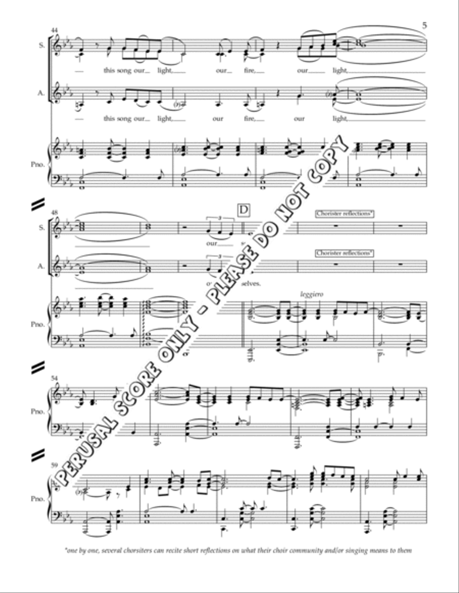 Song For The Searching SSA scores gallery preview page 5