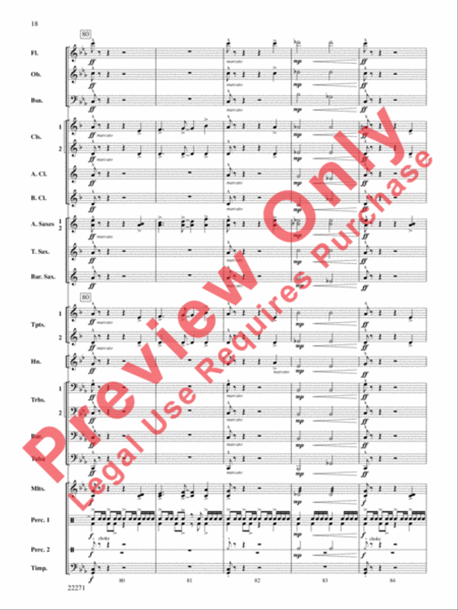 Nemesis Concert Band scores gallery preview page 19