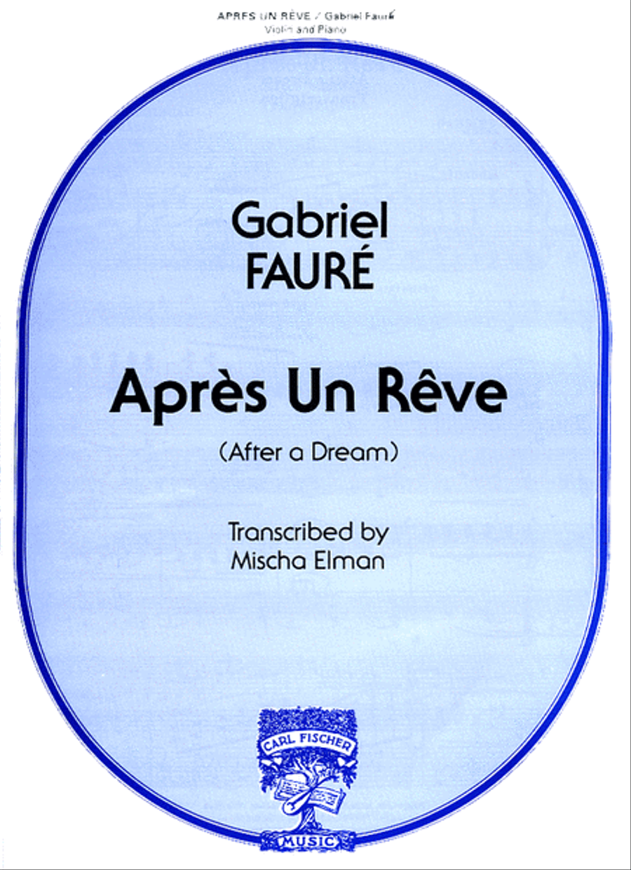 Aprés un Rêve Violin Solo scores gallery preview page 1