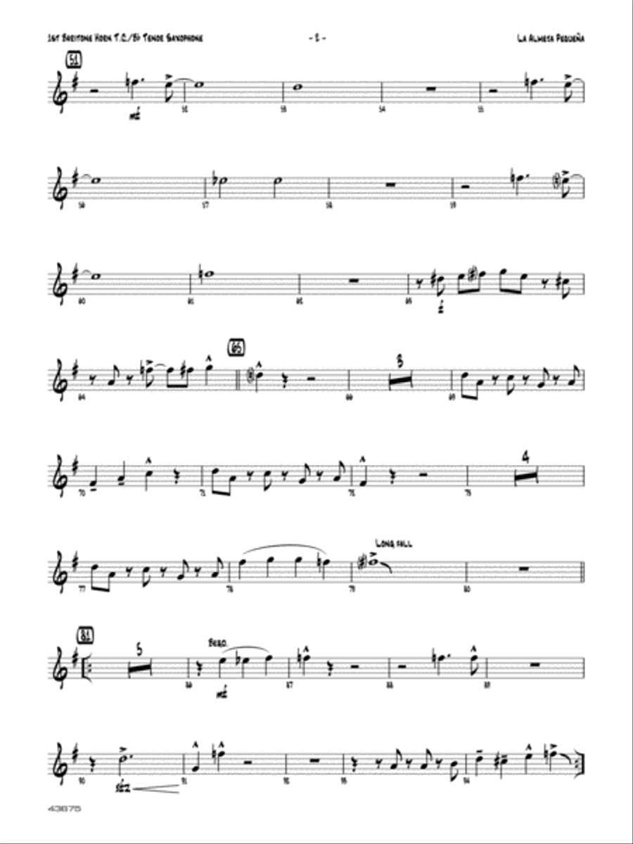 La Almeja Pequena: Baritone T.C. Jazz Ensemble scores gallery preview page 2