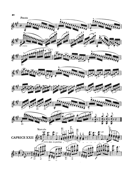 Paganini: Twenty-Four Caprices, Op. 1 No. 22